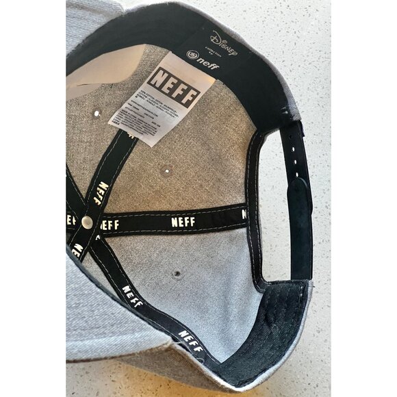 Disney Neff Mickey Mouse Snapback Hat One Size Gray Cotton Adjustable One Size - Picture 11 of 11